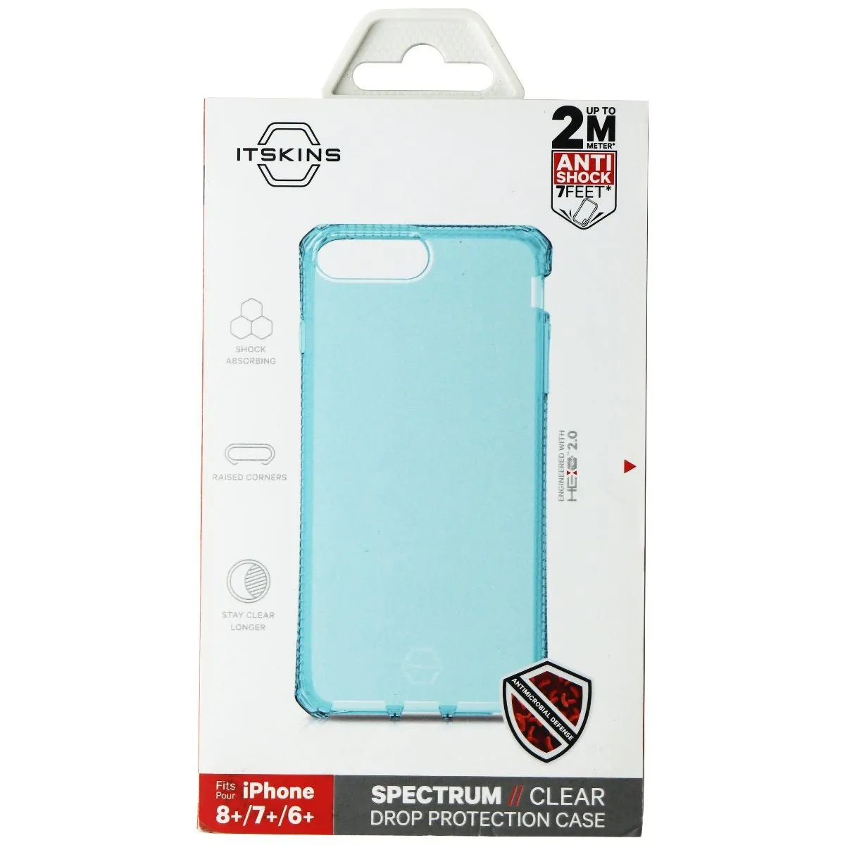 ITSKINS Spectrum Clear Case for Apple iPhone (8 /7 /6S /6 ) - Light Blue