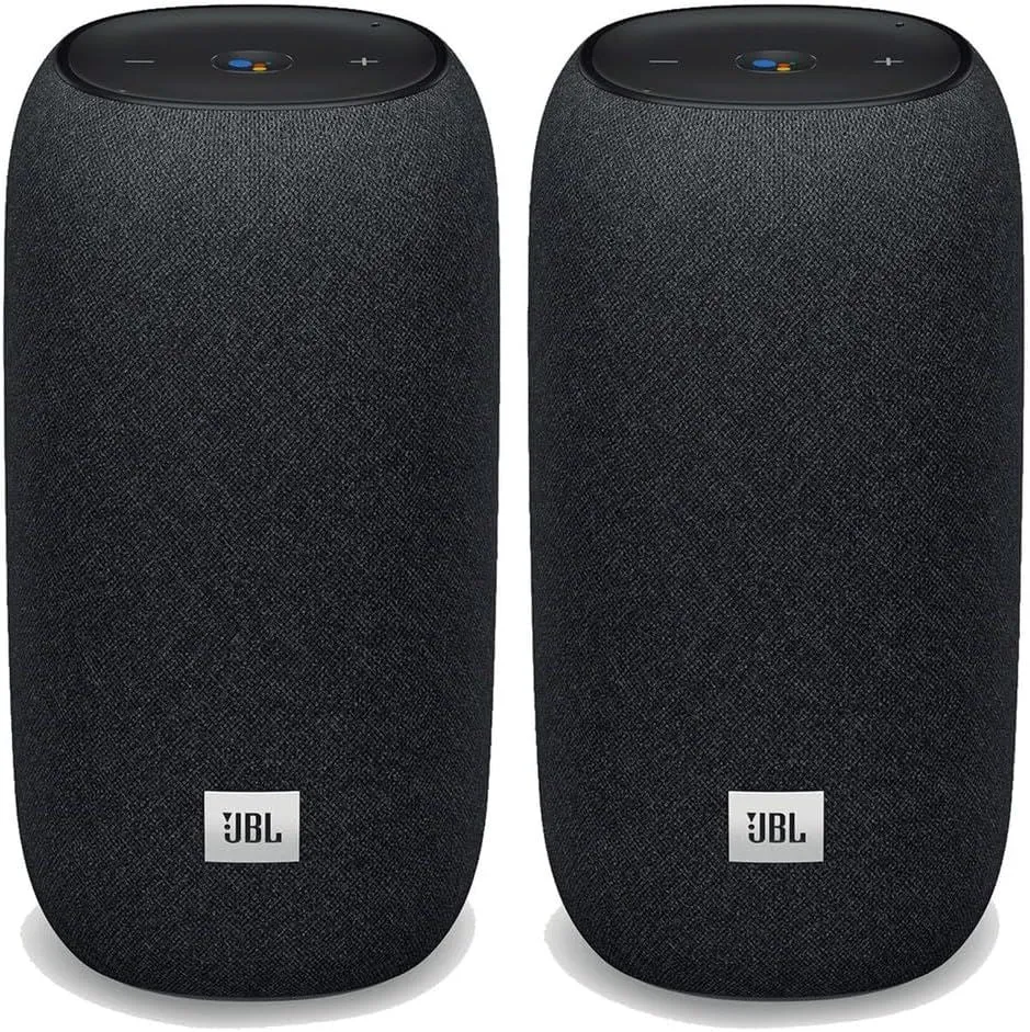 JBL Link Portable Smart Bluetooth Speaker Black Twin Pack  - JBLLINKP75BBLKEU