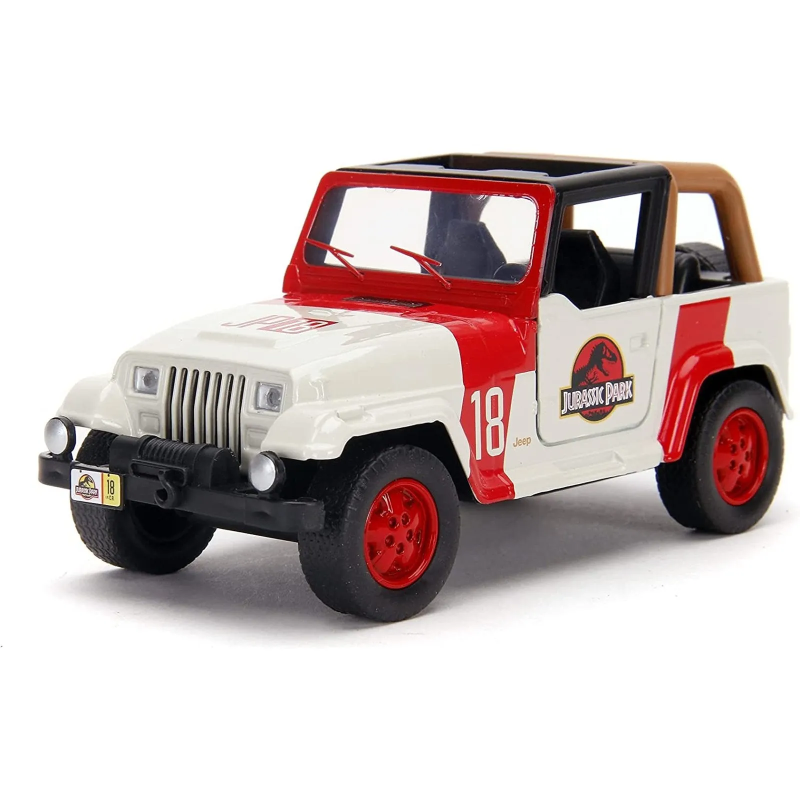 Jeep Wrangler From Jurassic World in White/Red