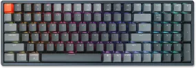 Keychron K4 Wireless Bluetooth/USB Wired Gaming Mechanical Keyboard, Compact 100 Keys RGB LED Backlit Gateron N-Key Rollover, Aluminum Frame for Mac Windows, Version 2 (Red Switch) (K4C1)