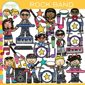 Kids Rock Band Clip Art