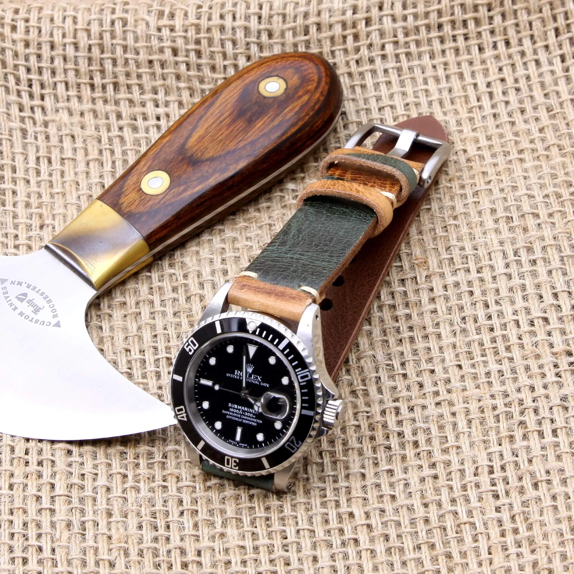 Leather Watch Strap, Military 101 | For Apple Watch