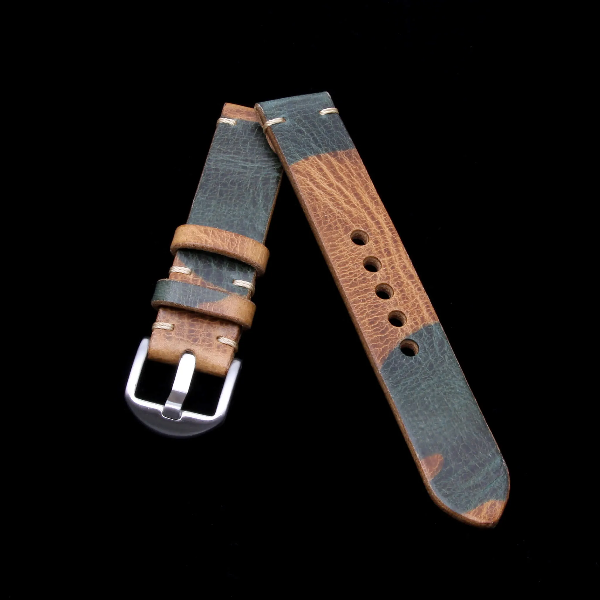 Leather Watch Strap, Military 101 | For Apple Watch