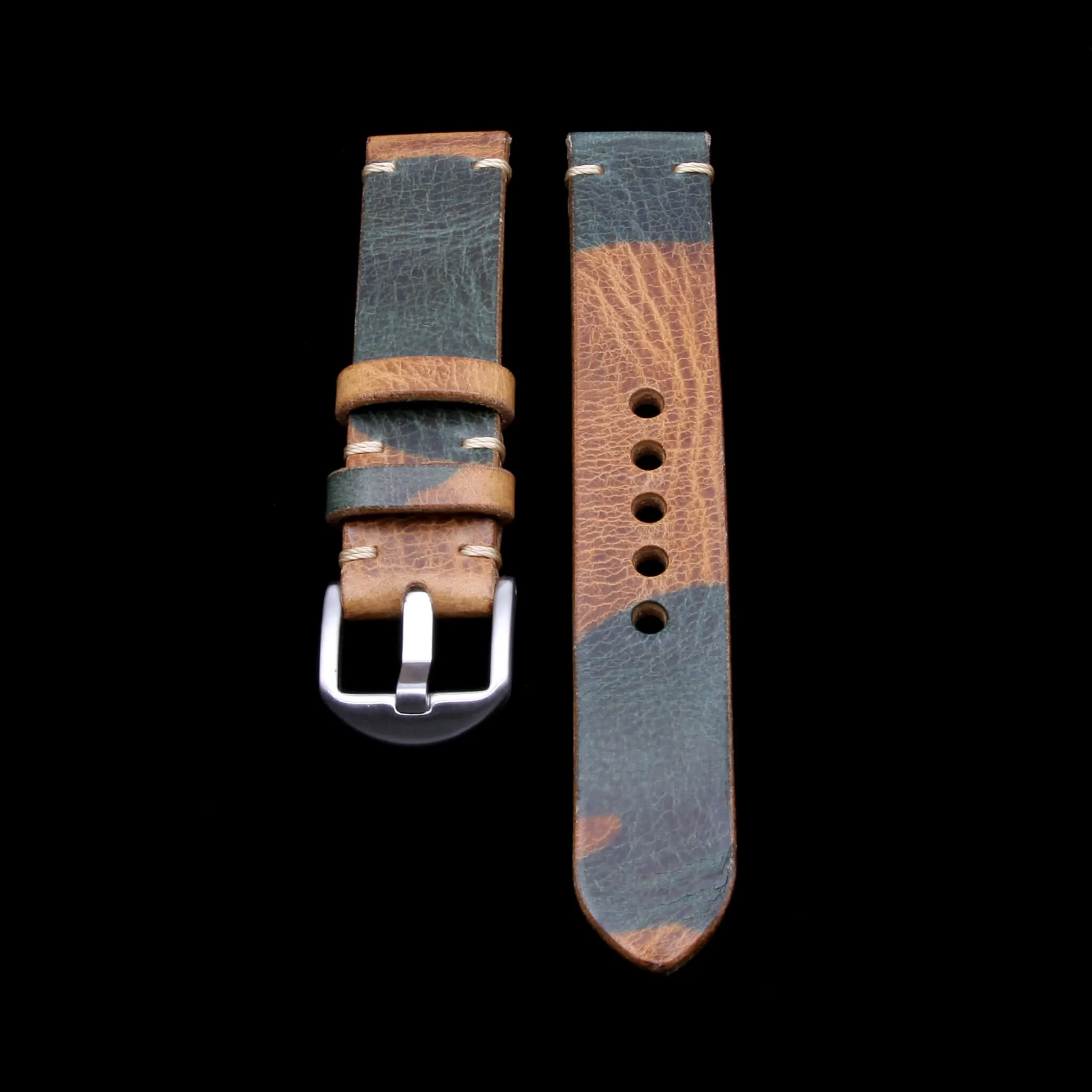 Leather Watch Strap, Military 101 | For Apple Watch