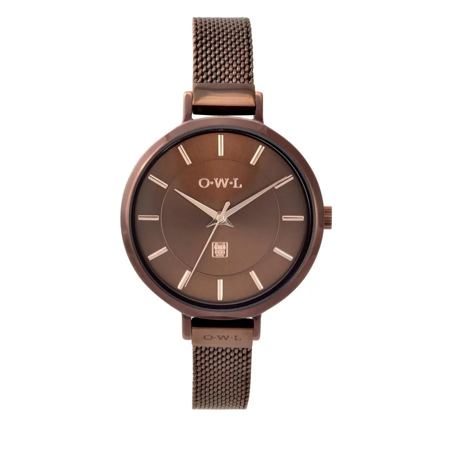 LEDBURY CHOCOLATE MESH WATCH