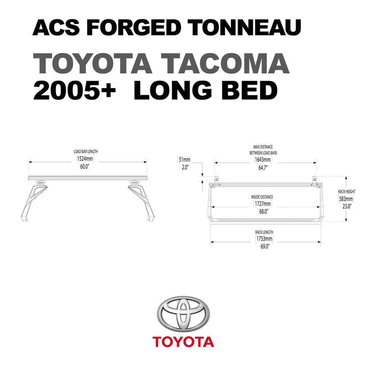 Leitner Designs ACS Forged Tonneau Rails Only For Toyota