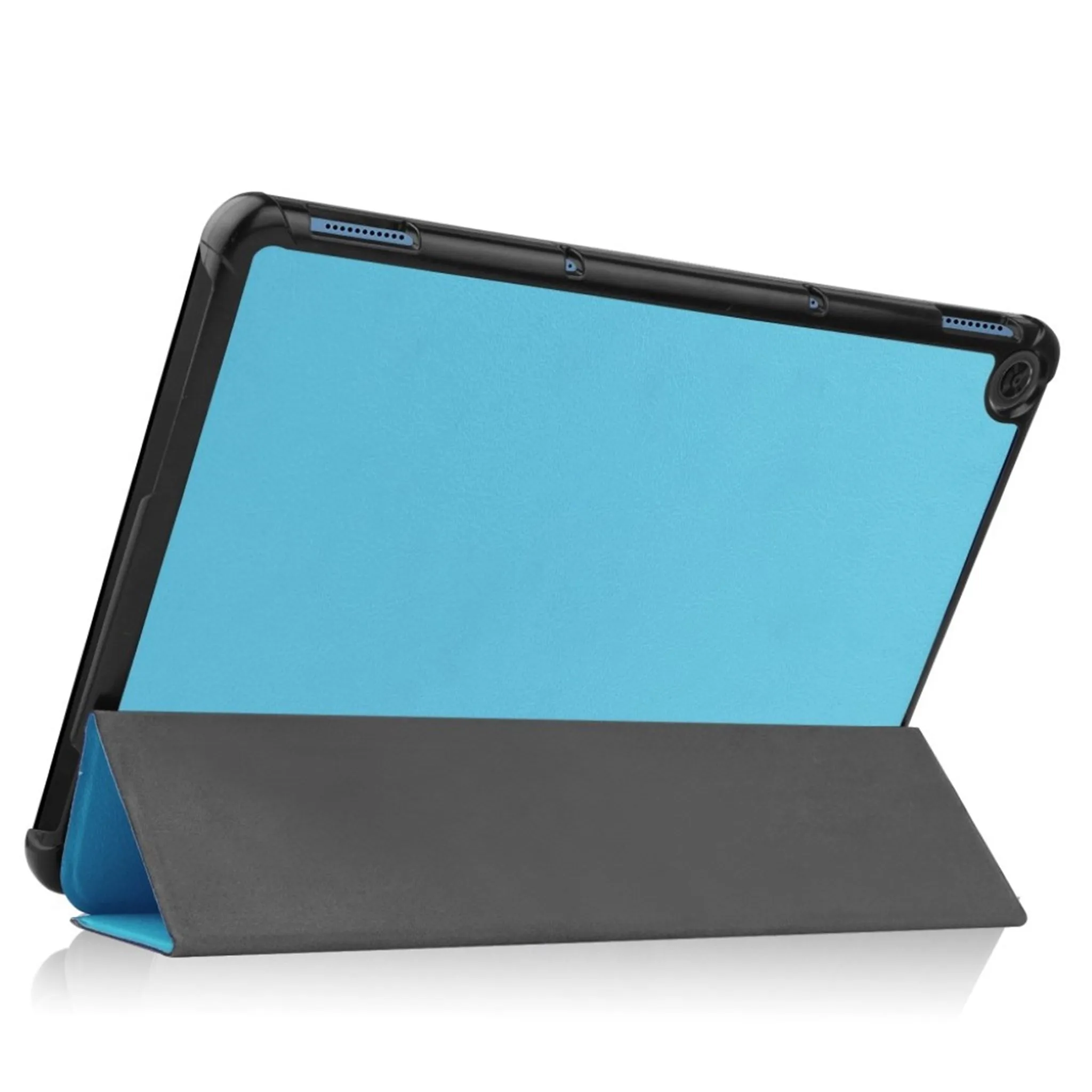 Lenovo Chromebook Duet litchi leather flip case - Baby Blue