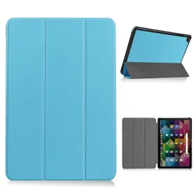 Lenovo Chromebook Duet litchi leather flip case - Baby Blue