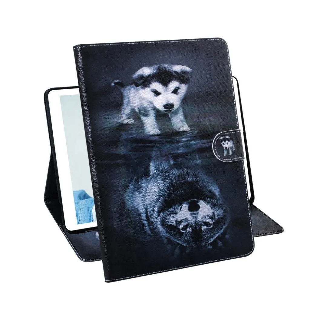 Lenovo Tab M10 FHD Plus patterned leather case  - Husky