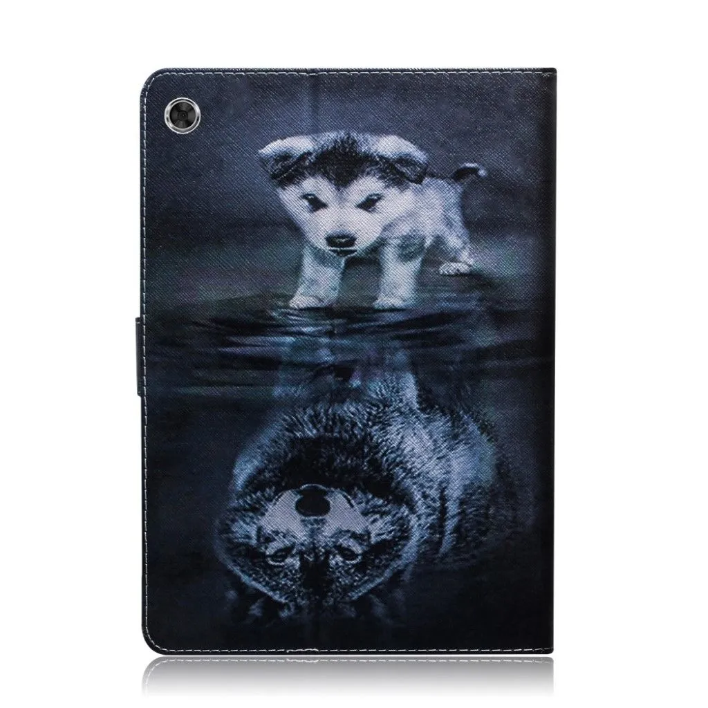 Lenovo Tab M10 FHD Plus patterned leather case  - Husky