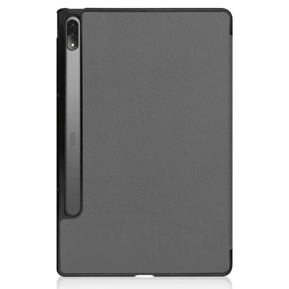 Lenovo Tab P12 Pro tri-fold leather flip case - Grey