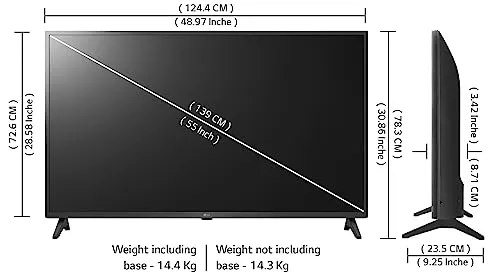 LG 139 cm (55 inches) 4K Ultra HD Smart LED TV 55UQ7550PSF (Ceramic Black)