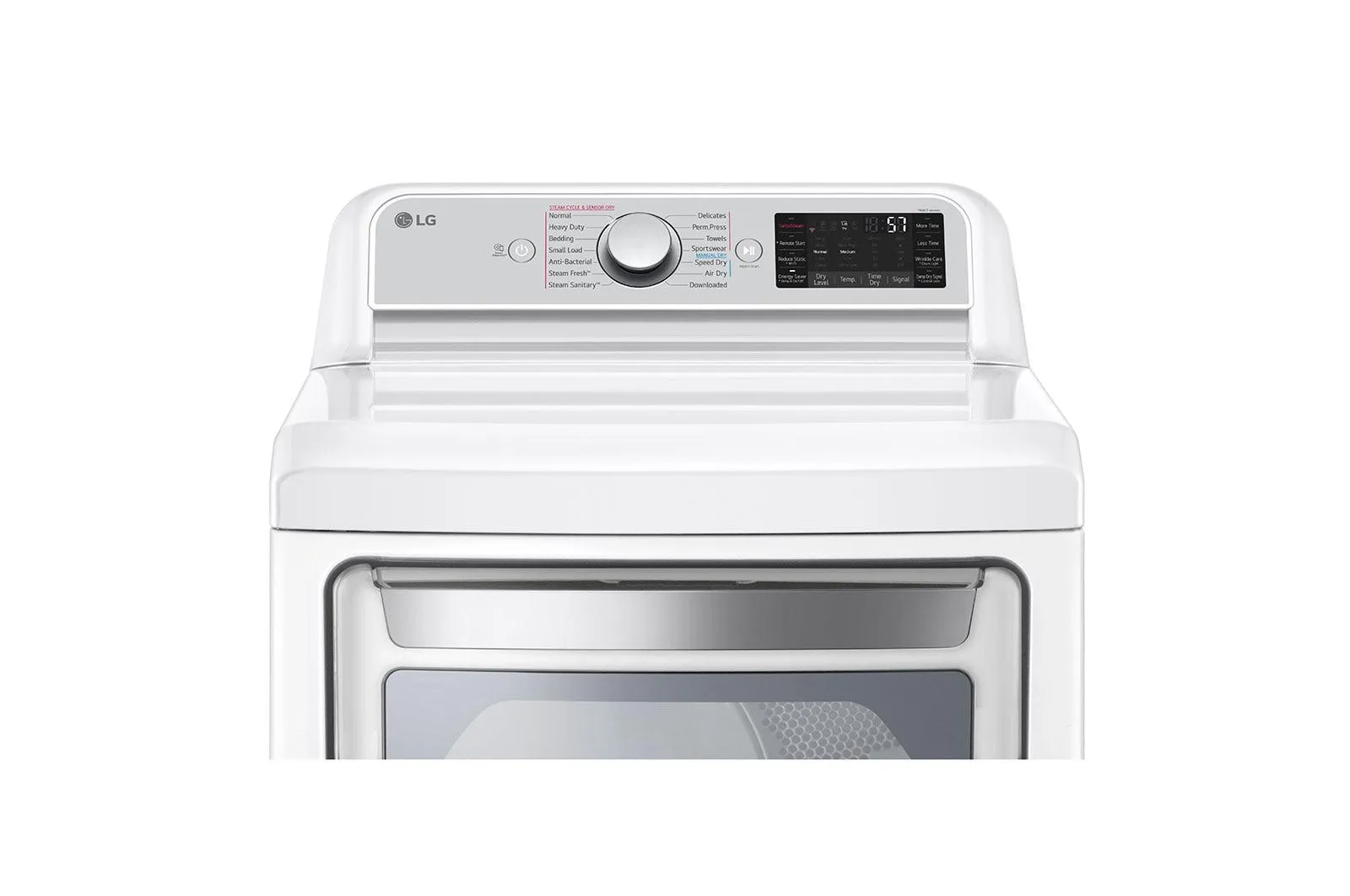 Lg 7.3 cu. ft. Ultra Large Capacity Smart wi-fi Enabled Rear Control Gas Dryer with TurboSteam™