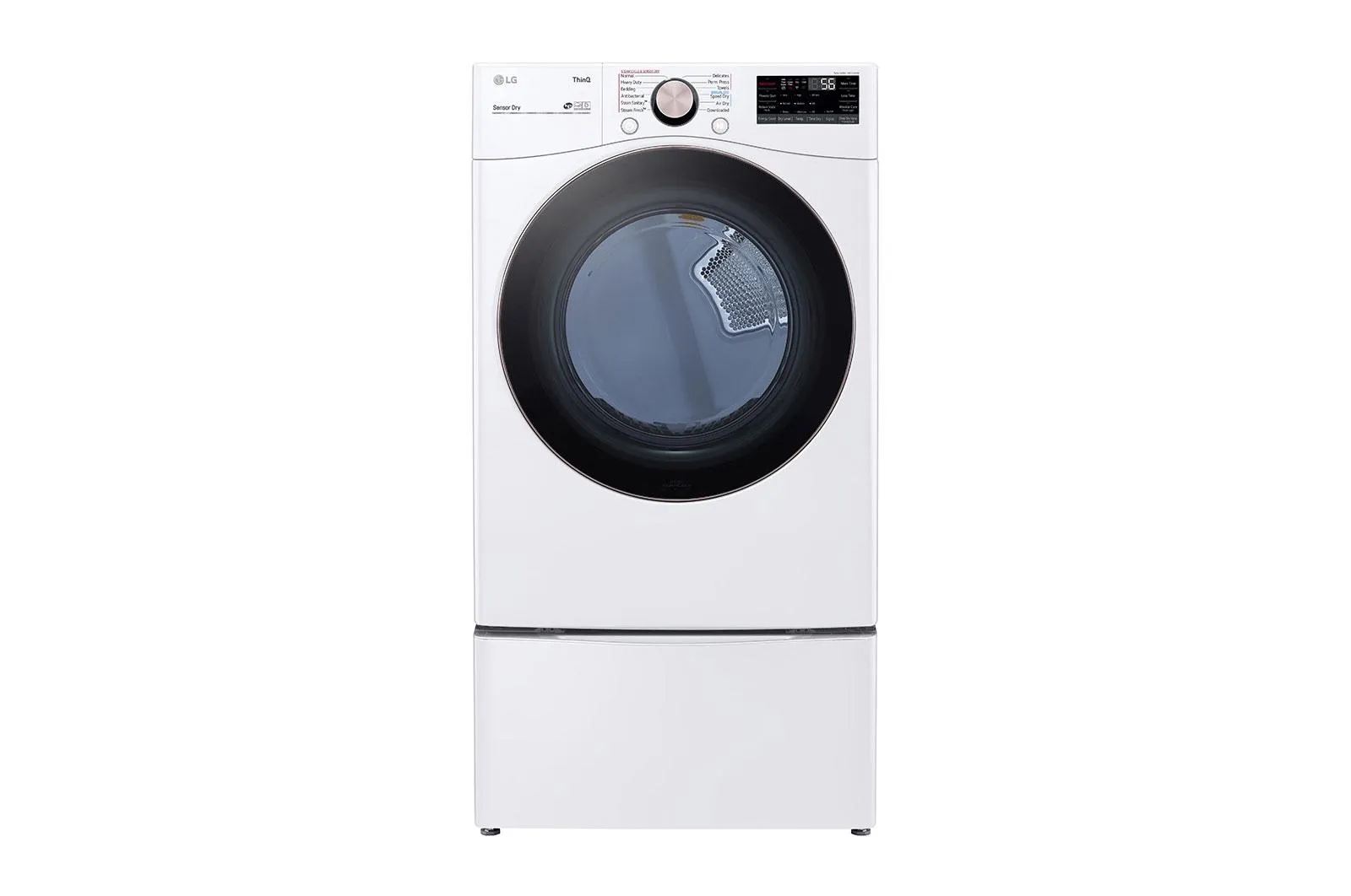 Lg DLGX4001W 7.4 cu. ft. Ultra Large Capacity Smart wi-fi Enabled Front Load Gas Dryer with TurboSteam™ and Built-In Intelligence