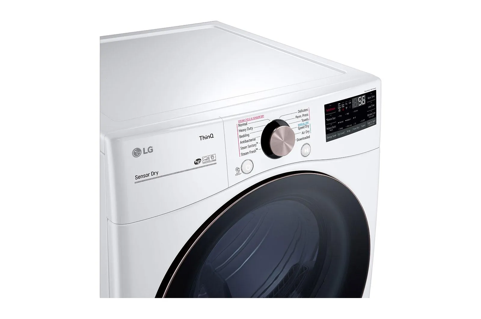 Lg DLGX4001W 7.4 cu. ft. Ultra Large Capacity Smart wi-fi Enabled Front Load Gas Dryer with TurboSteam™ and Built-In Intelligence