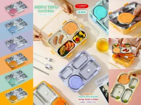 Lunch Box 4 Compartment BPA Free Stainless Steel