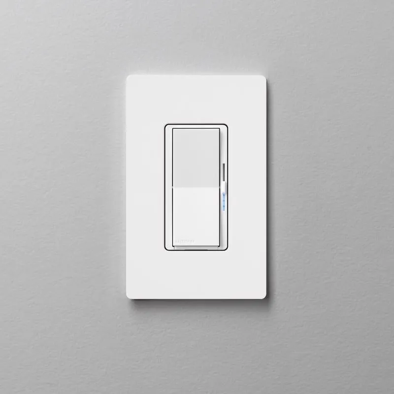 Lutron Caseta Diva White 150 W Toggle Smart-Enabled Dimmer Switch 1 pk