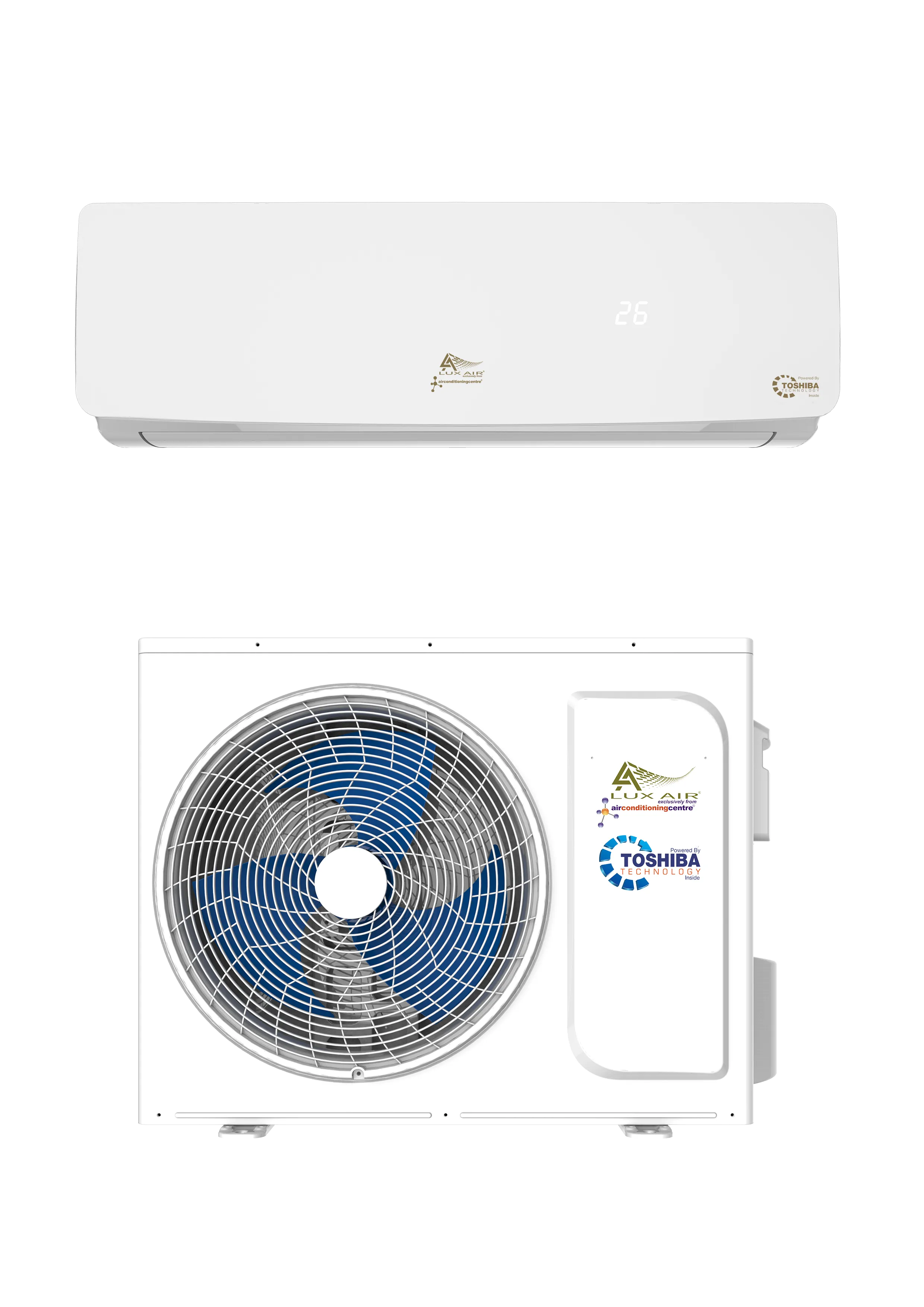 Lux Air KFR63IW/LUX Smart WiFi Split Air Conditioning Kit - 7.1kW in White Gloss Finish