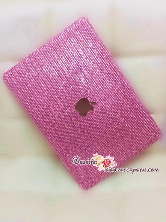 MACBOOK Case -Cover -Fuchsia Crystal Rhinestones Bedazzled Sparkly Shinny Kim Kardashian Kylie Jenner