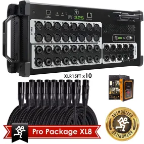 Mackie DL32S 32-Channel Wireless Digital Sound Mixer, Built-In WiFi   Wires Bundle