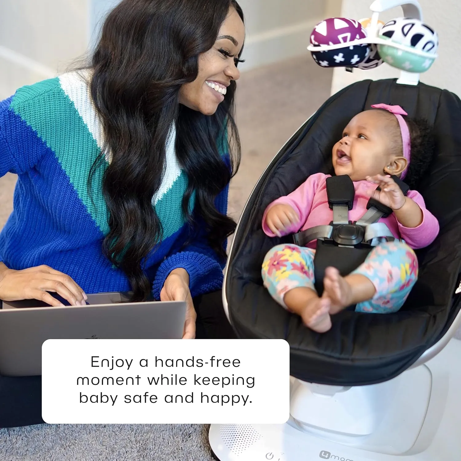 MamaRoo Multi-Motion Baby Swing Smart Connectivity - Black