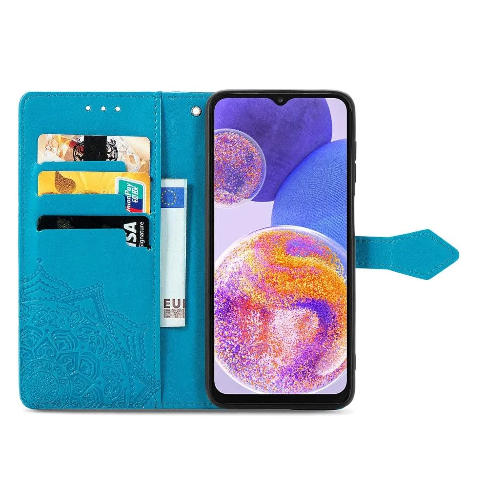 Mandala Samsung Galaxy A23 Flip case - Blue