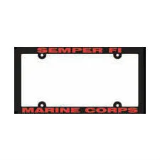 Marine Plastic License Plate Frame