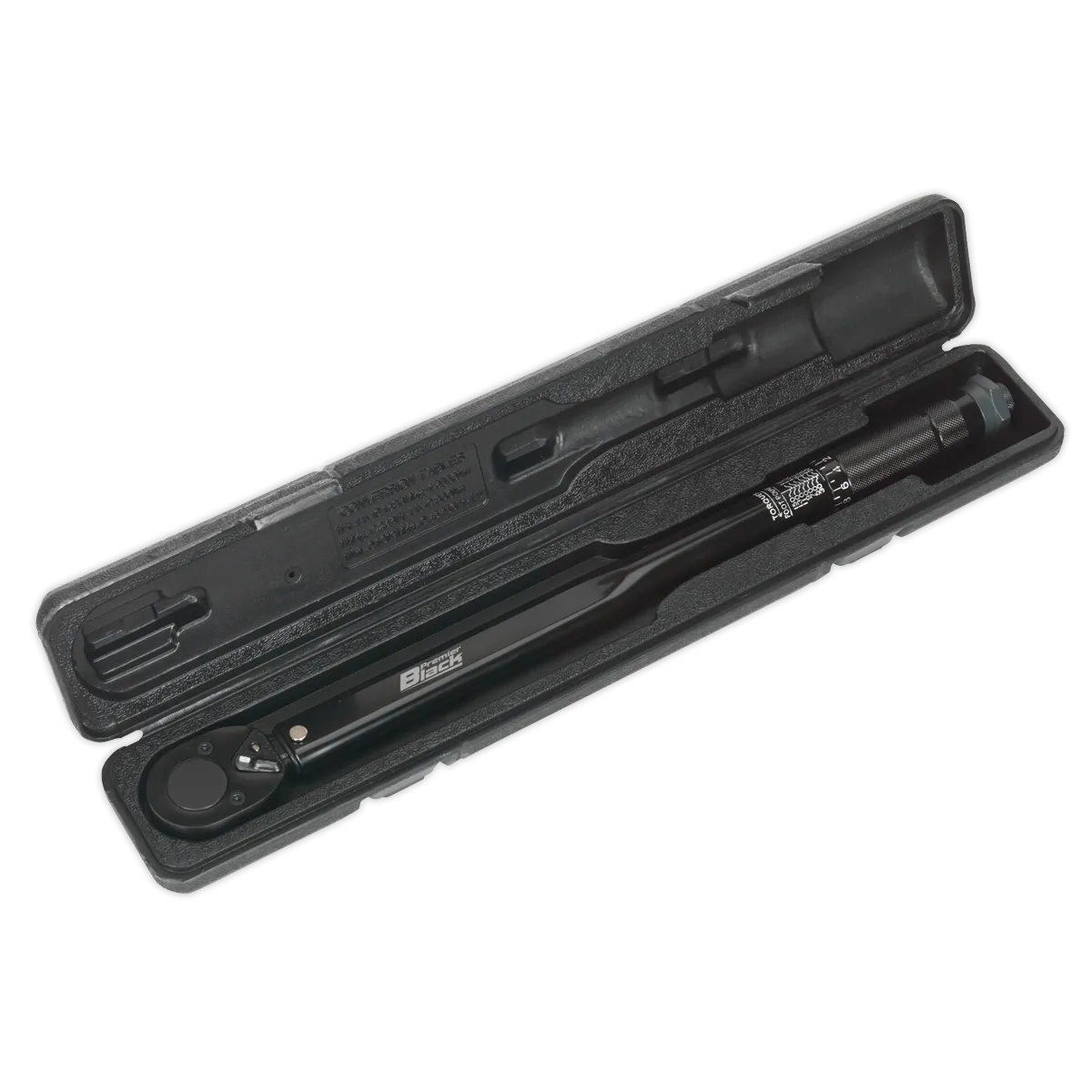 Micrometer Torque Wrench 1/2"Sq Drive Calibrated Black Series