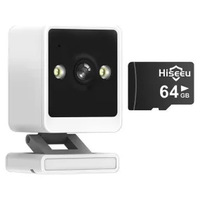 Mini Indoor 1080p Wi-Fi Security Camera Motion Detection W/ 64G SD Car