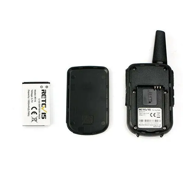 Mini Walkie Talkie Retevis 4 Pcs RT15 Two Way Radio Portable Radio Communicator Walkie-Talkies for Hotel Hunting