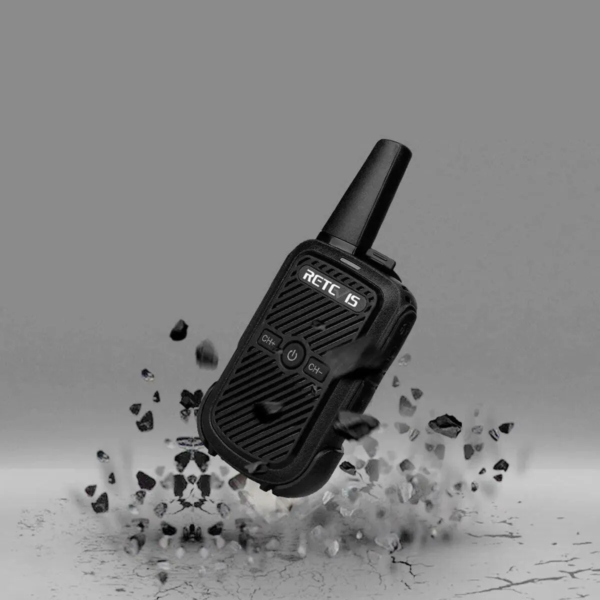 Mini Walkie Talkie Retevis 4 Pcs RT15 Two Way Radio Portable Radio Communicator Walkie-Talkies for Hotel Hunting