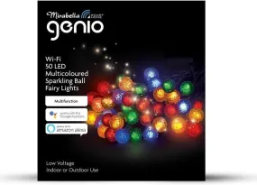 Mirabella Christmas Genio Wi-Fi 50 LED Sparkling Ball Lights - Multi-Colour