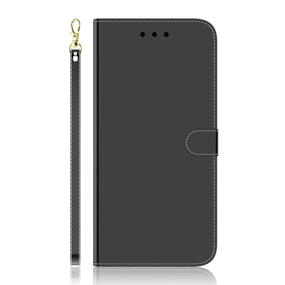 Mirror Motorola Moto E32 flip case - Black