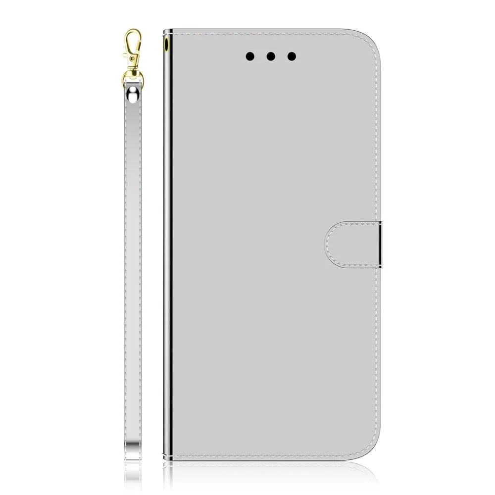 Mirror Motorola Moto G51 5G flip case - Silver