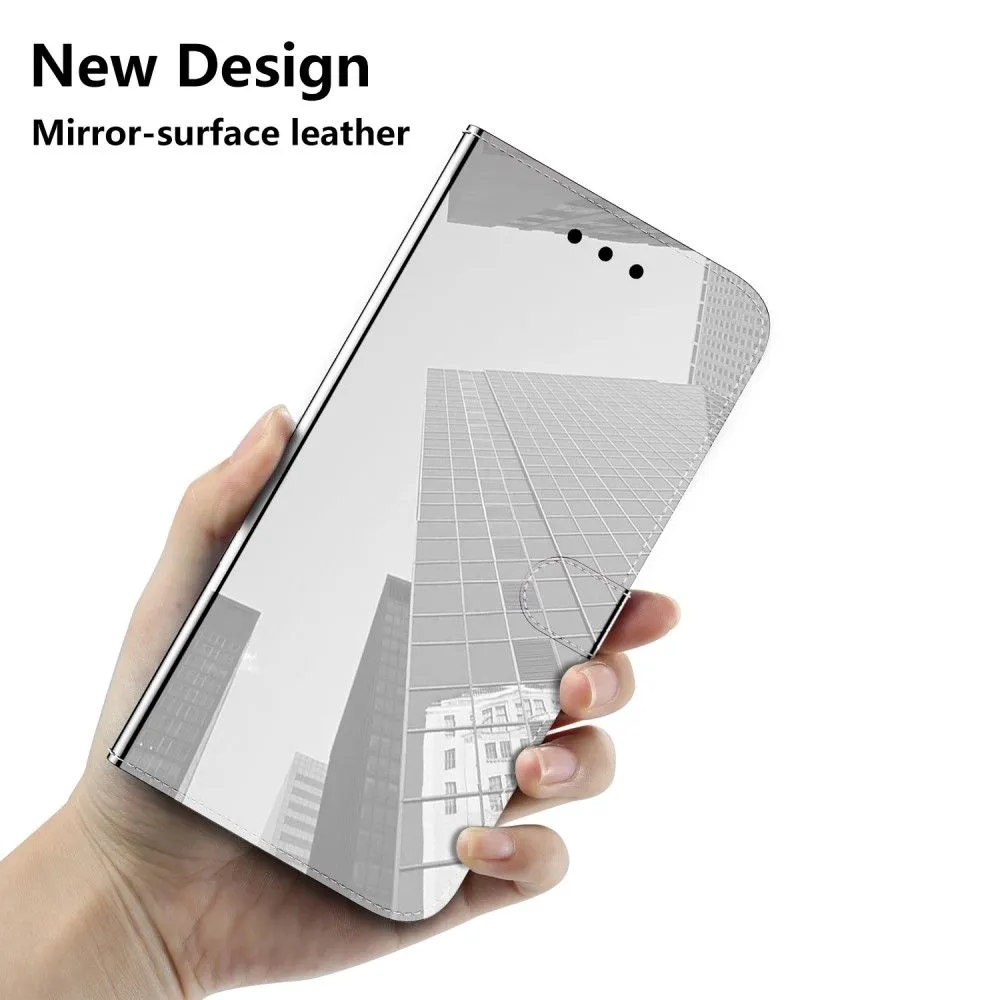 Mirror Nokia XR20 flip case - Silver