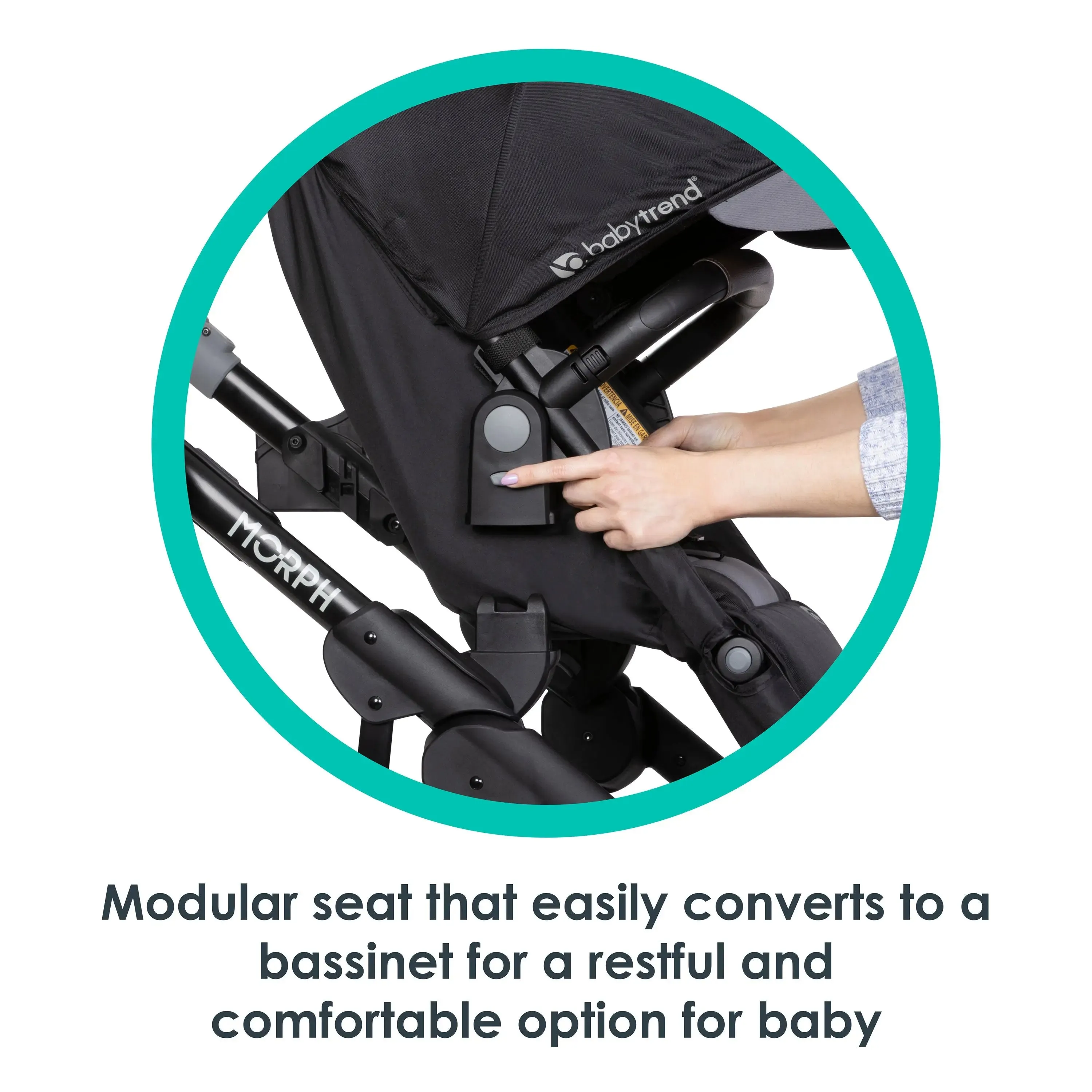 Morph Single to Double Modular Stroller Travel System with EZ-Lift™ PLUS Infant Car Seat