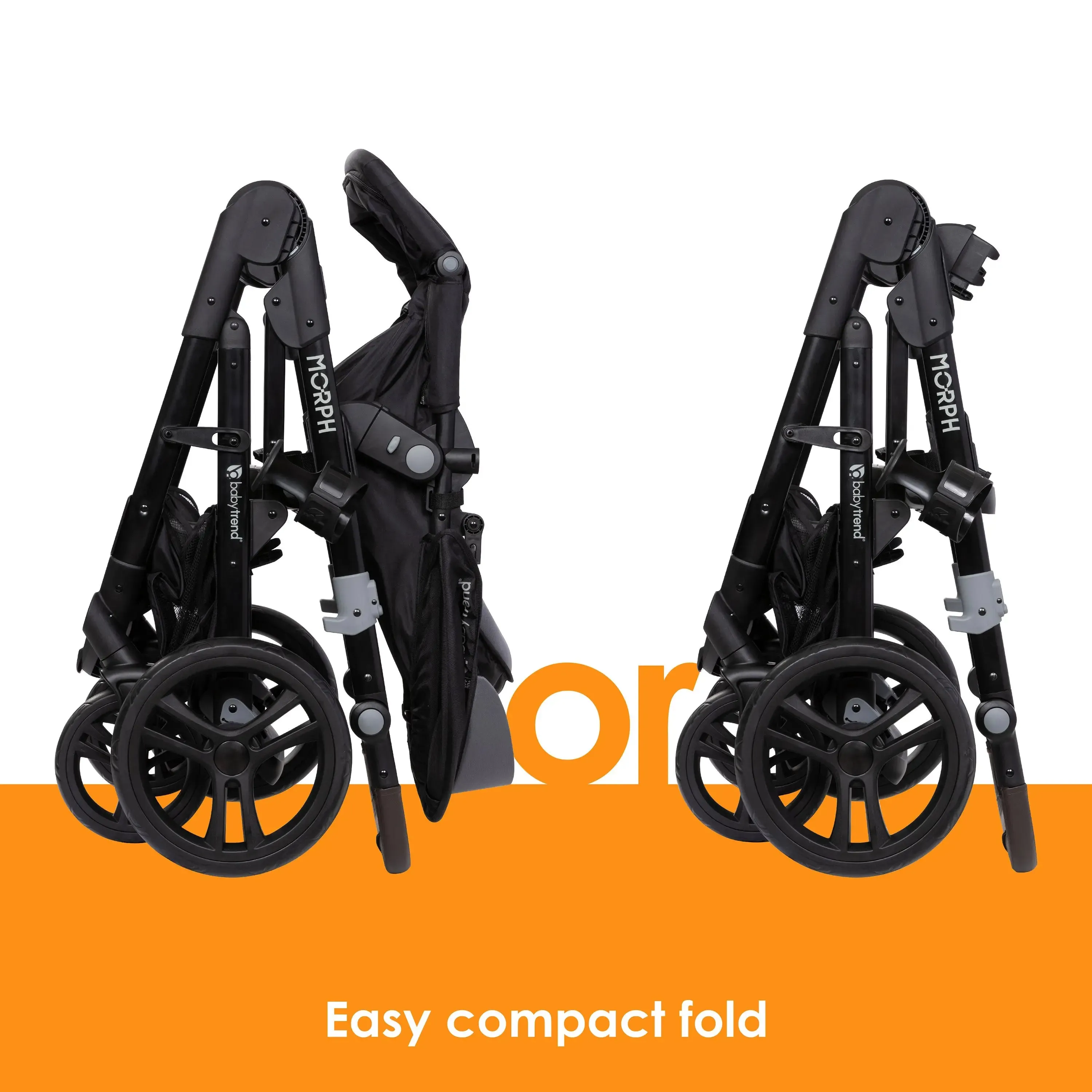 Morph Single to Double Modular Stroller Travel System with EZ-Lift™ PLUS Infant Car Seat