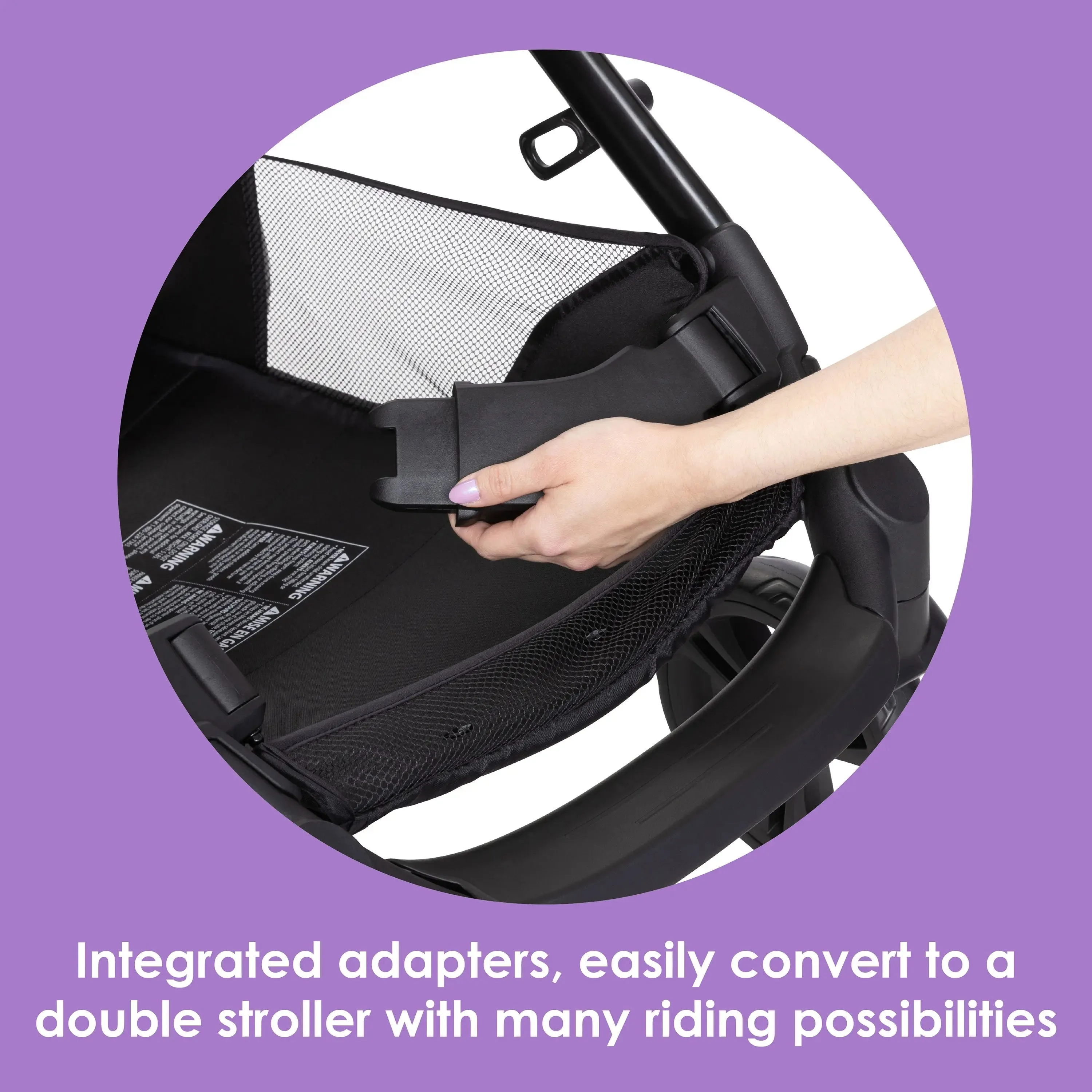 Morph Single to Double Modular Stroller Travel System with EZ-Lift™ PLUS Infant Car Seat