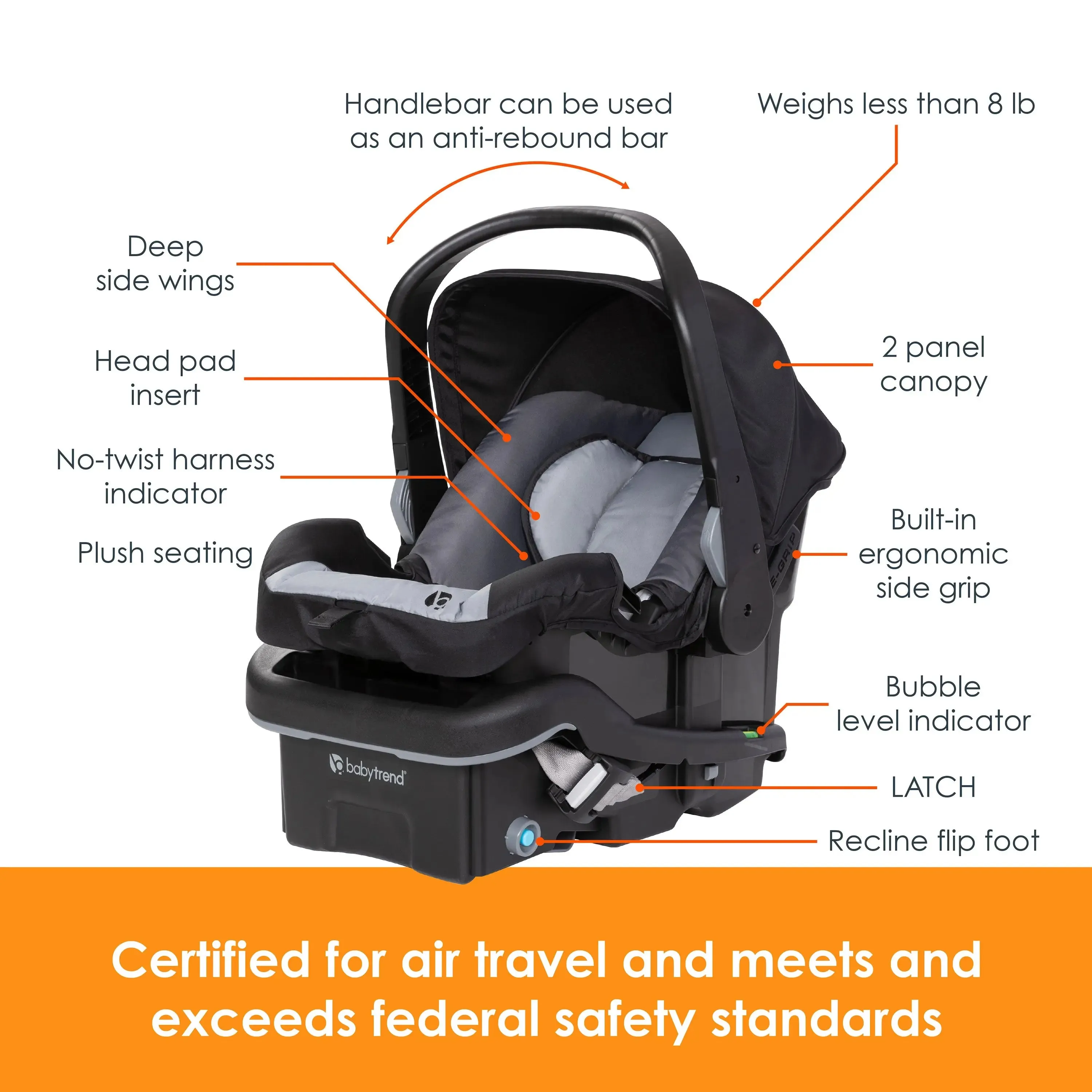 Morph Single to Double Modular Stroller Travel System with EZ-Lift™ PLUS Infant Car Seat