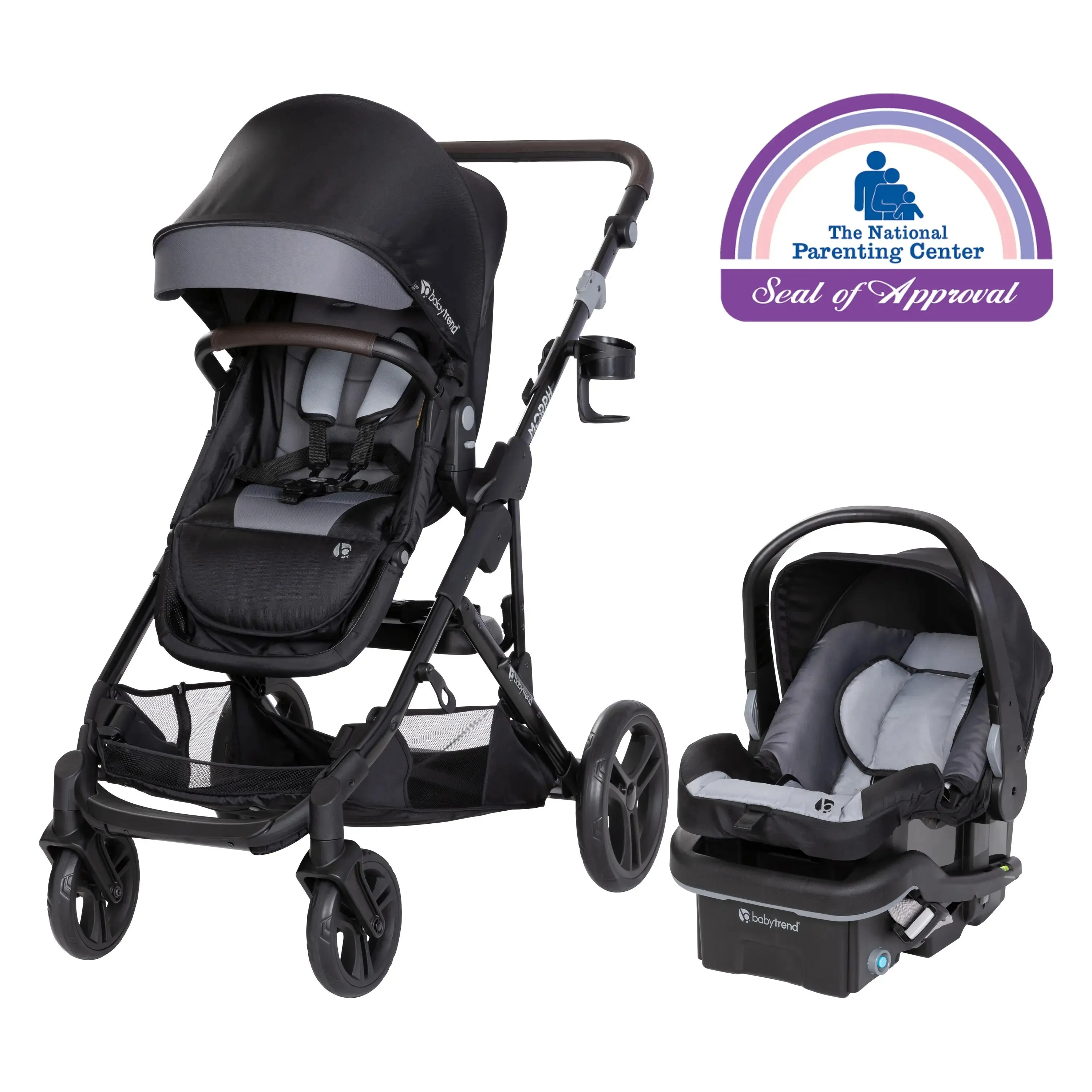 Morph Single to Double Modular Stroller Travel System with EZ-Lift™ PLUS Infant Car Seat