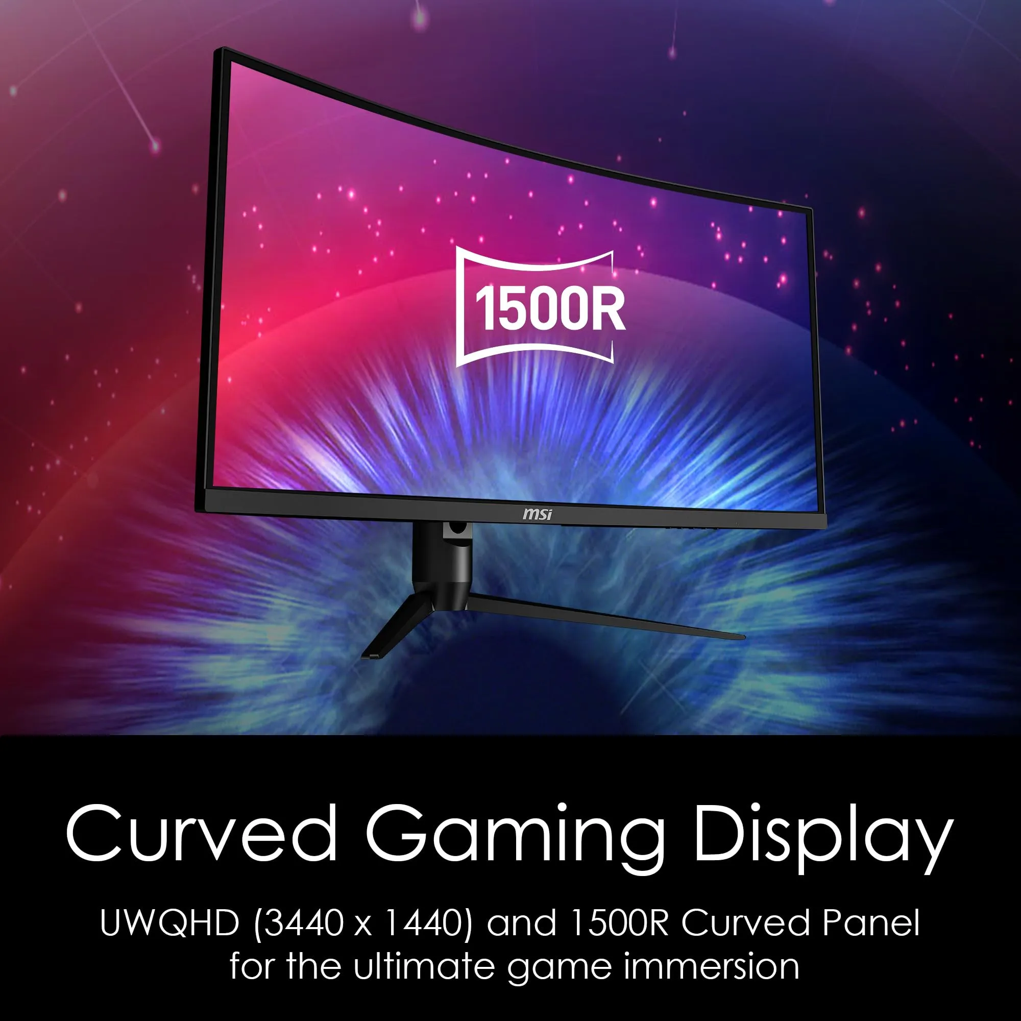 MSI Optix MAG342CQR 34" Curved Gaming Monitor 144Hz UWQHD with FreeSync