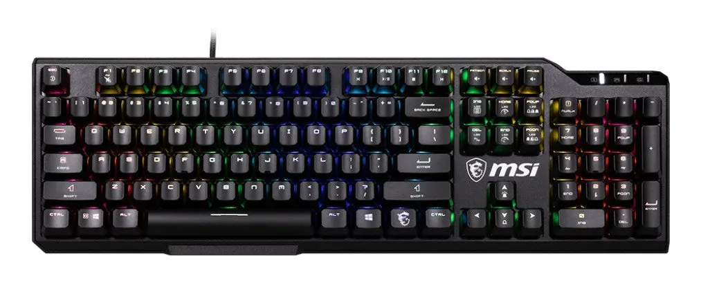 Msi Vigor Gk41 Lr Us Keyboard Gaming Usb Qwerty English Black