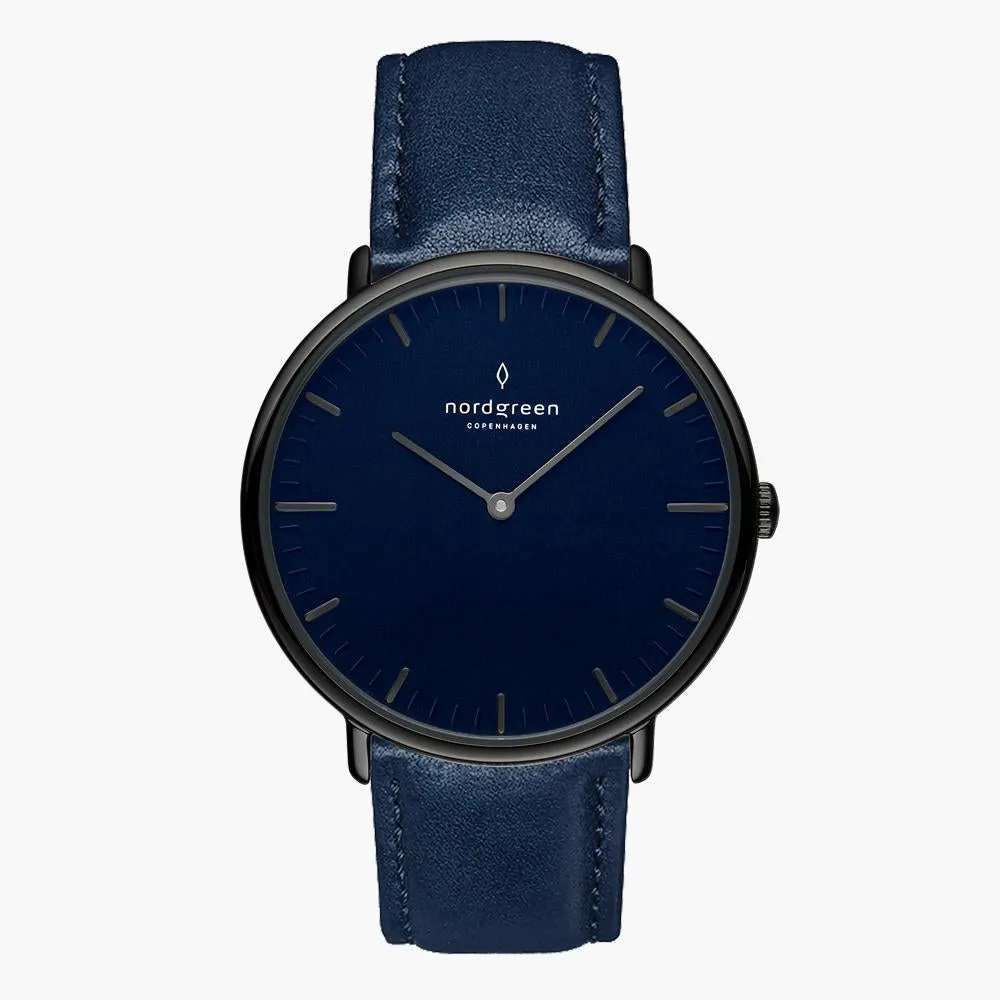 Native | Navy Dial - Navy Blue Vegan Leather