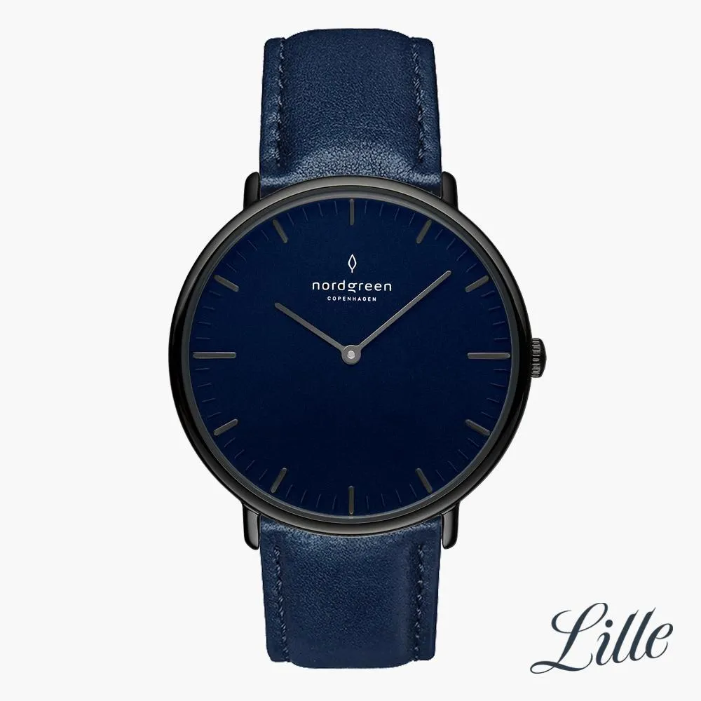 Native | Navy Dial - Navy Blue Vegan Leather