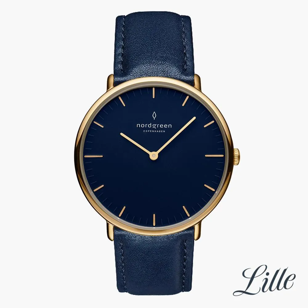 Native | Navy Dial - Navy Blue Vegan Leather