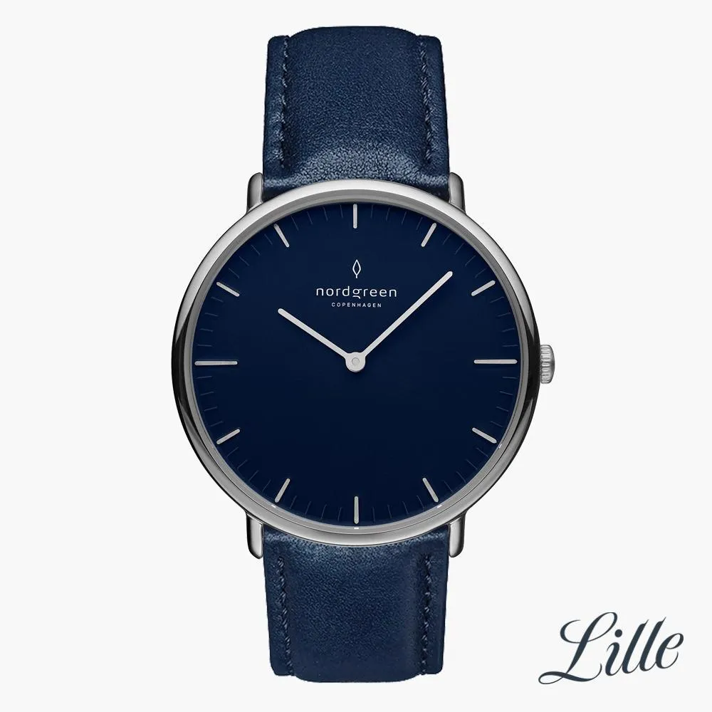 Native | Navy Dial - Navy Blue Vegan Leather