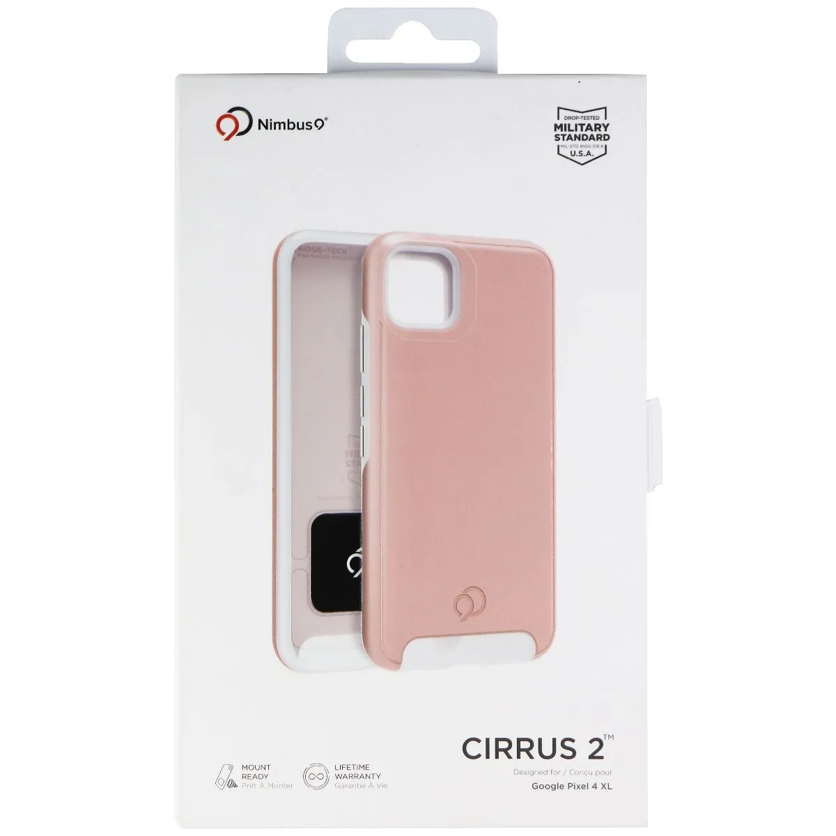 Nimbus9 Cirrus 2 Case for Google Pixel 4 XL Smartphones - Clear/Rose