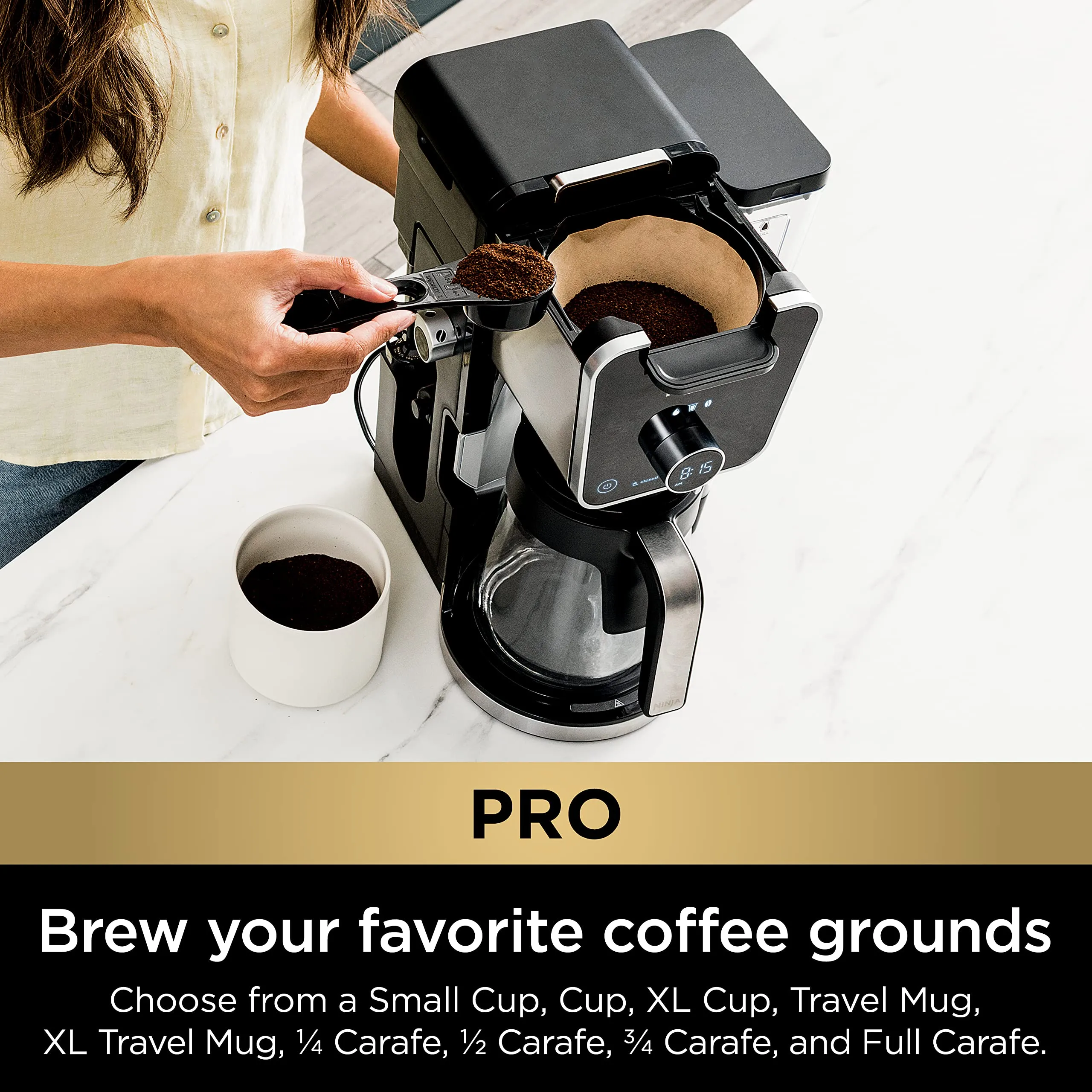 Ninja DualBrew Pro Coffee Maker with K-Cup Compatibility - 12 Cup Carafe