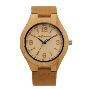 Numberal Scale Women's Wooden Watch