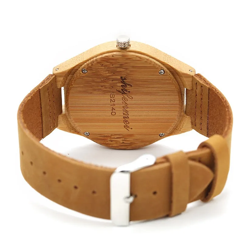 Numberal Scale Women's Wooden Watch